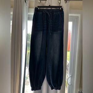 SHEIN Dark Blue Drawstring Jogger Pants